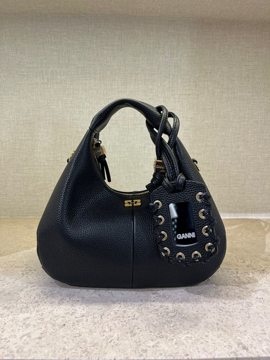 GANNI Hobo Mini black