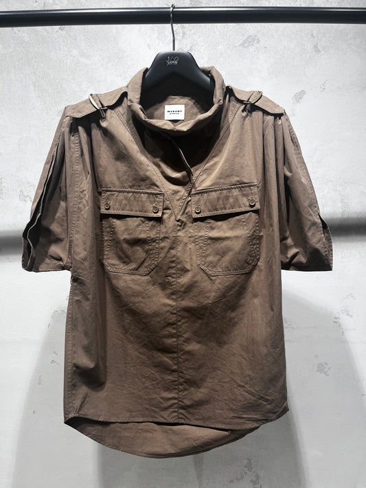 ISABEL MARANT NEMIA top khaki
