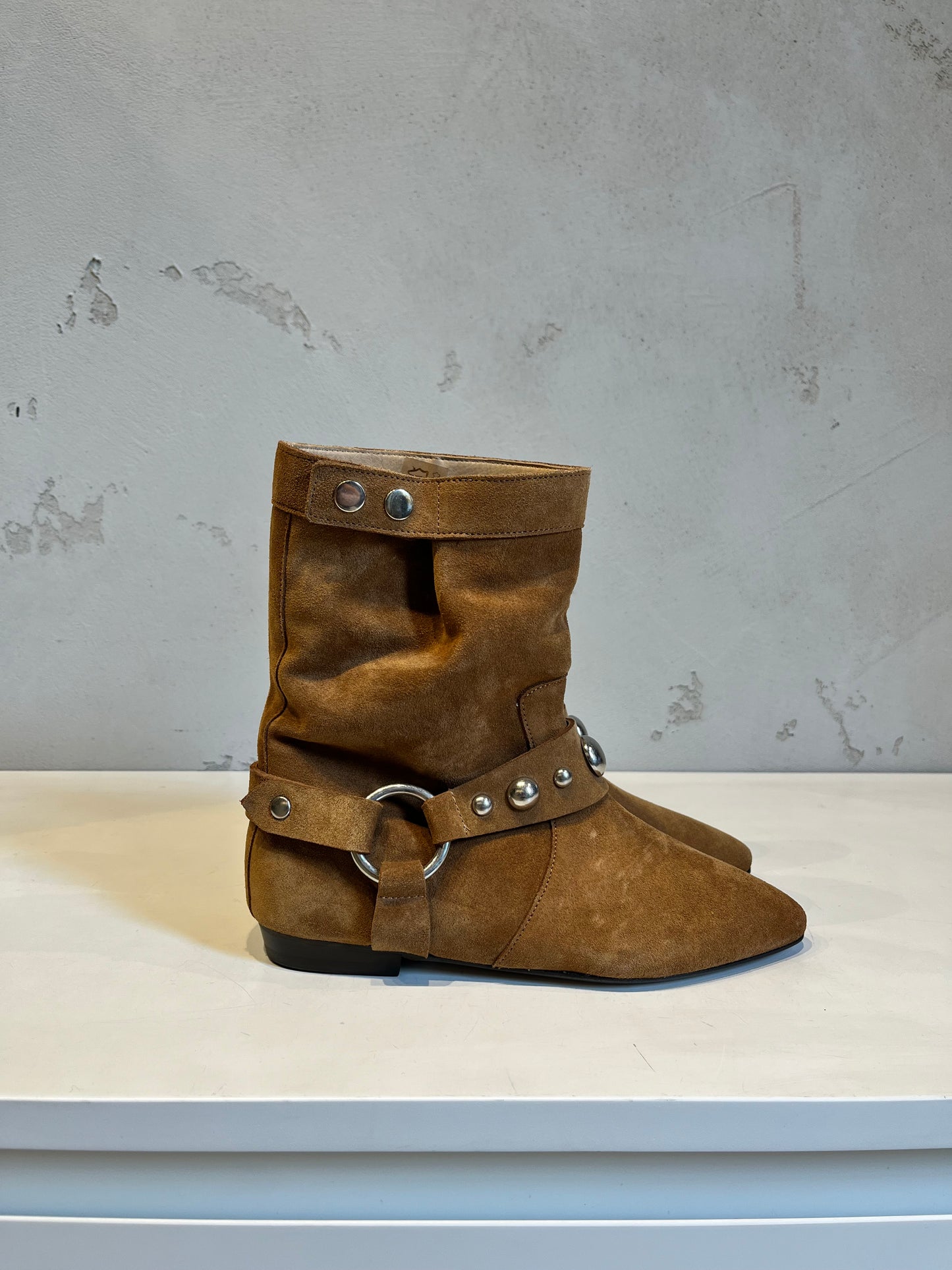 ISABEL MARANT STANIA boots havana