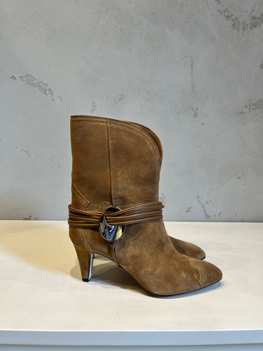 ISABEL MARANT DYTHO boots cognac