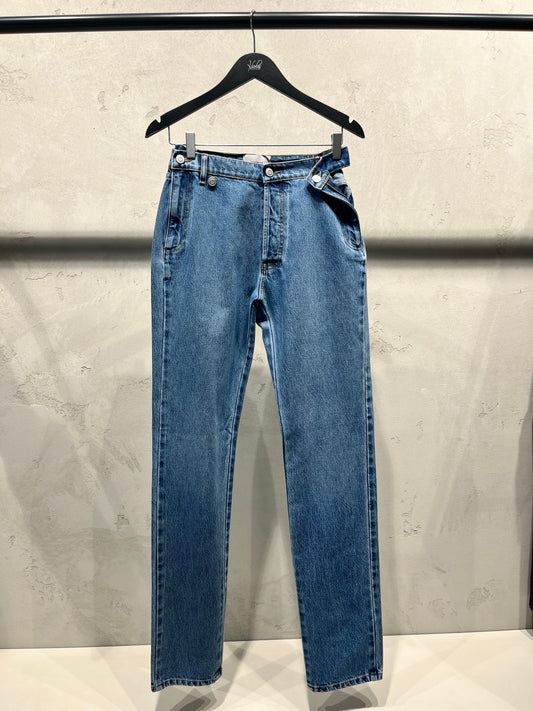 COPERNI OPEN HIP TROUSERS washed blue