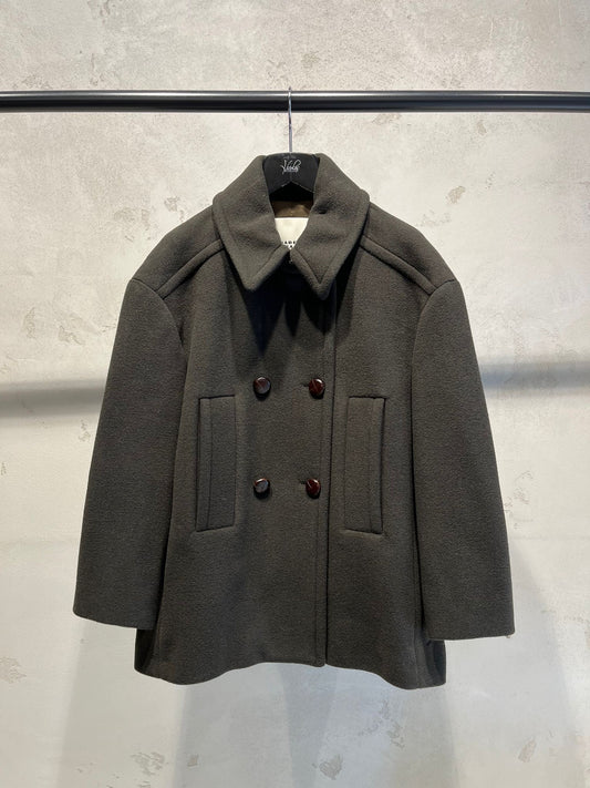 ISABEL MARANT FIBY coat dark khaki