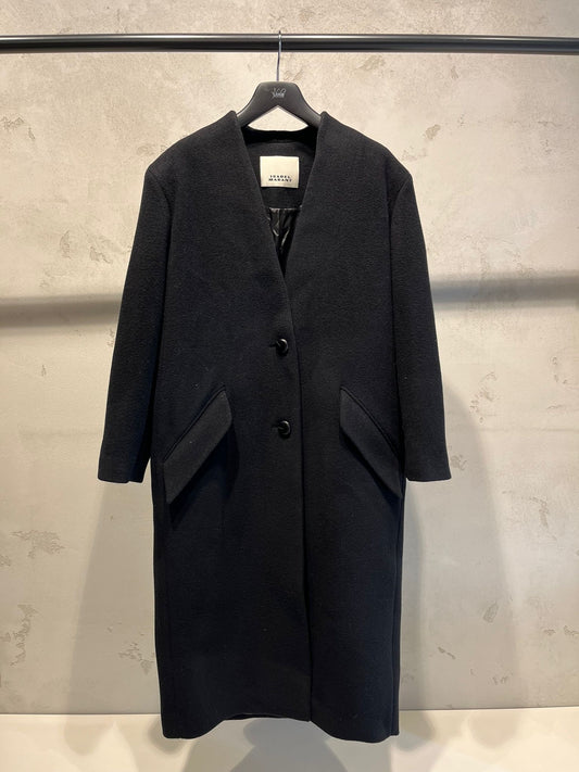 ISABEL MARANT FLORANE coat black