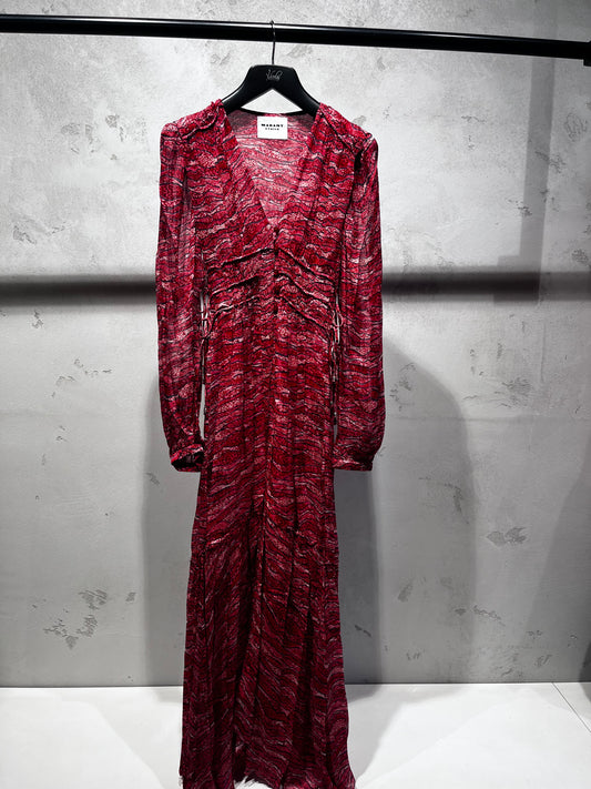 ISABEL MARANT AMARA dress red
