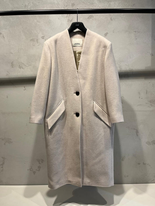 ISABEL MARANT FLORANE coat ecru