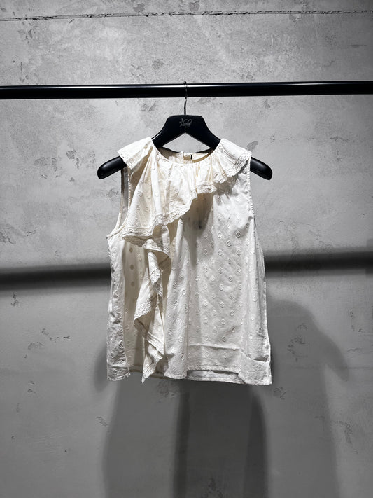 ULLA JOHNSON THALIA top ecru