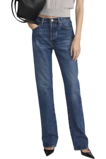 FRAME THE VERTICAL blue jeans