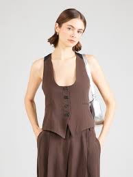 IRO CALA vest dark brown