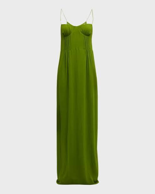 CHRISTOPHER ESBER Balconette bra dress vert green