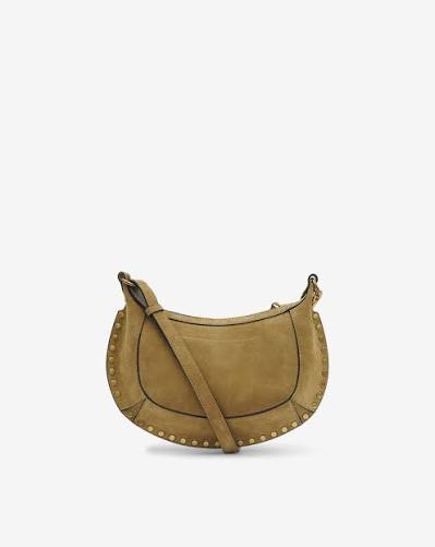 ISABEL MARANT OSKAN MOON bag taupe suede