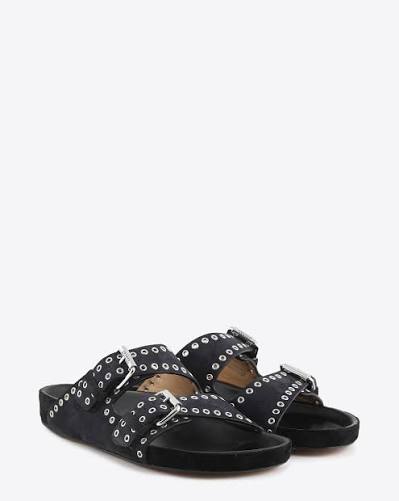 ISABEL MARANT LENNYO sandals faded black