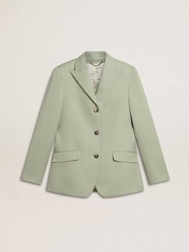 GOLDEN GOOSE P001965 blazer seagrass