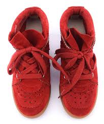 ISABEL MARANT BOBBY sneakers scarlet red