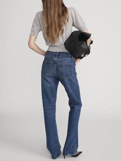 FRAME THE VERTICAL blue jeans