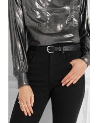 ISABEL MARANT ZAP belt black silver