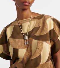 ISABEL MARANT JANIS necklace red silver