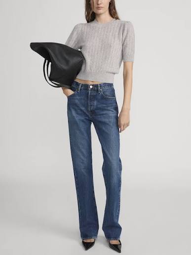 FRAME THE VERTICAL blue jeans