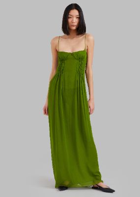 CHRISTOPHER ESBER Balconette bra dress vert green