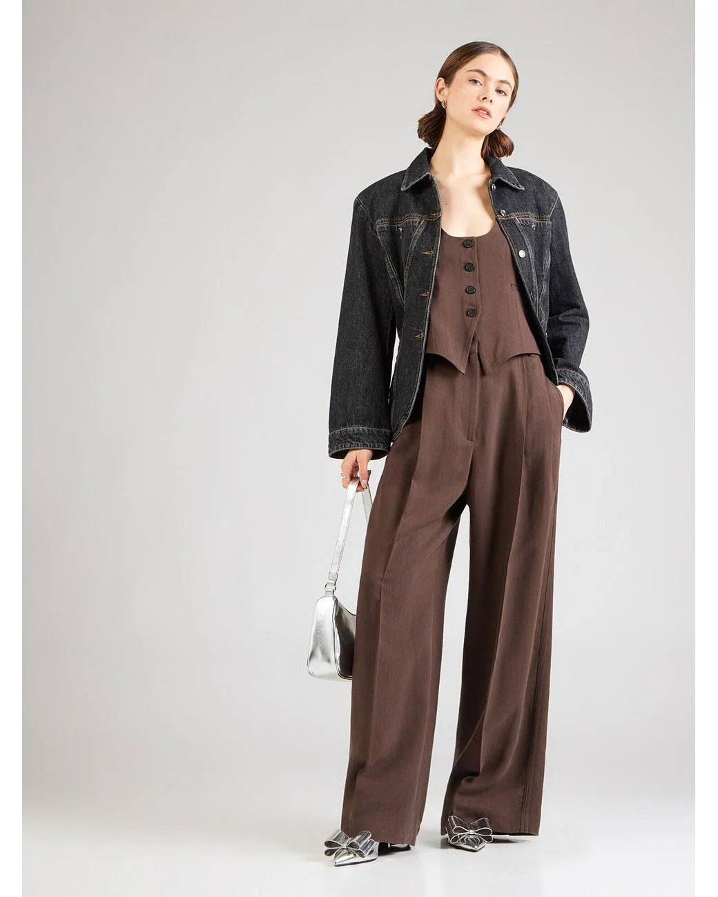 IRO CALA vest dark brown