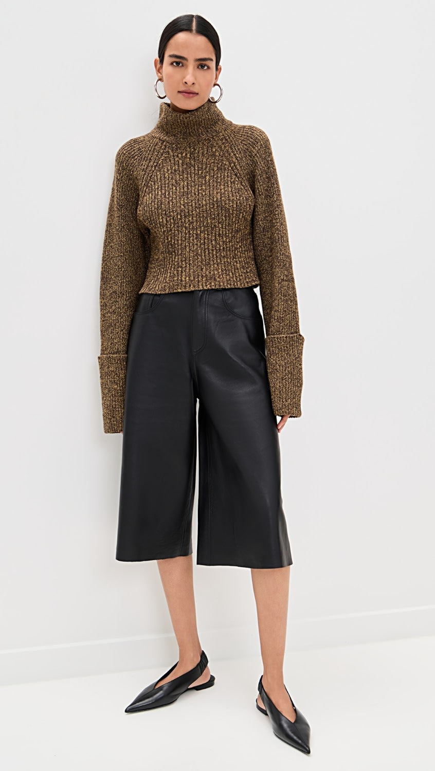 IRO ELBA sweater grey brown yellow