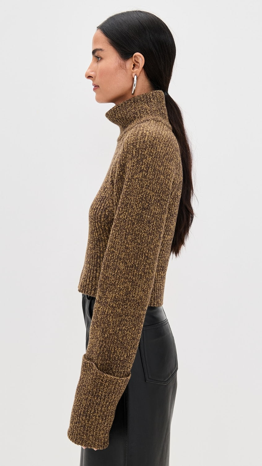 IRO ELBA sweater grey brown yellow