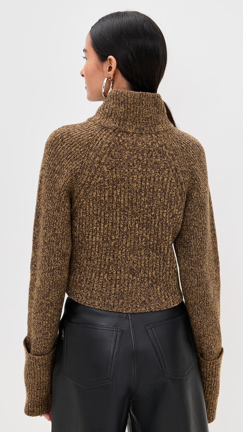 IRO ELBA sweater grey brown yellow
