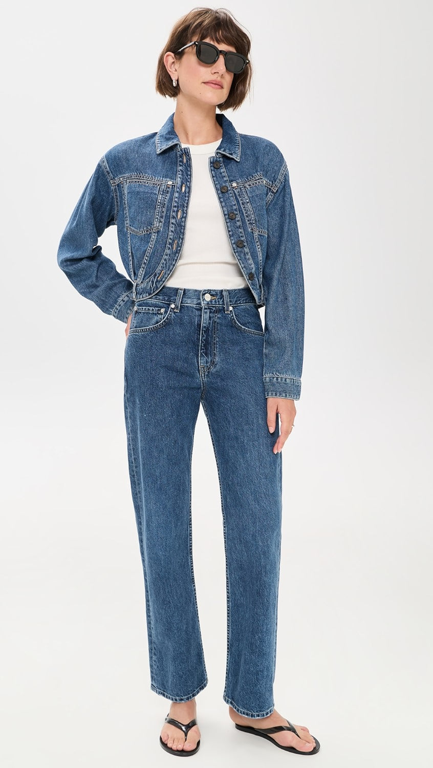 IRO JACKET blue fluid