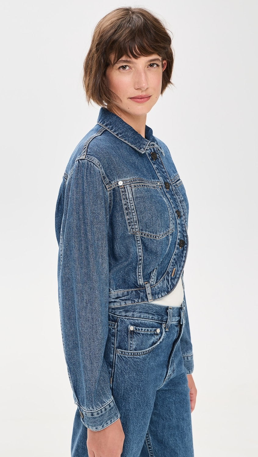 IRO JACKET blue fluid