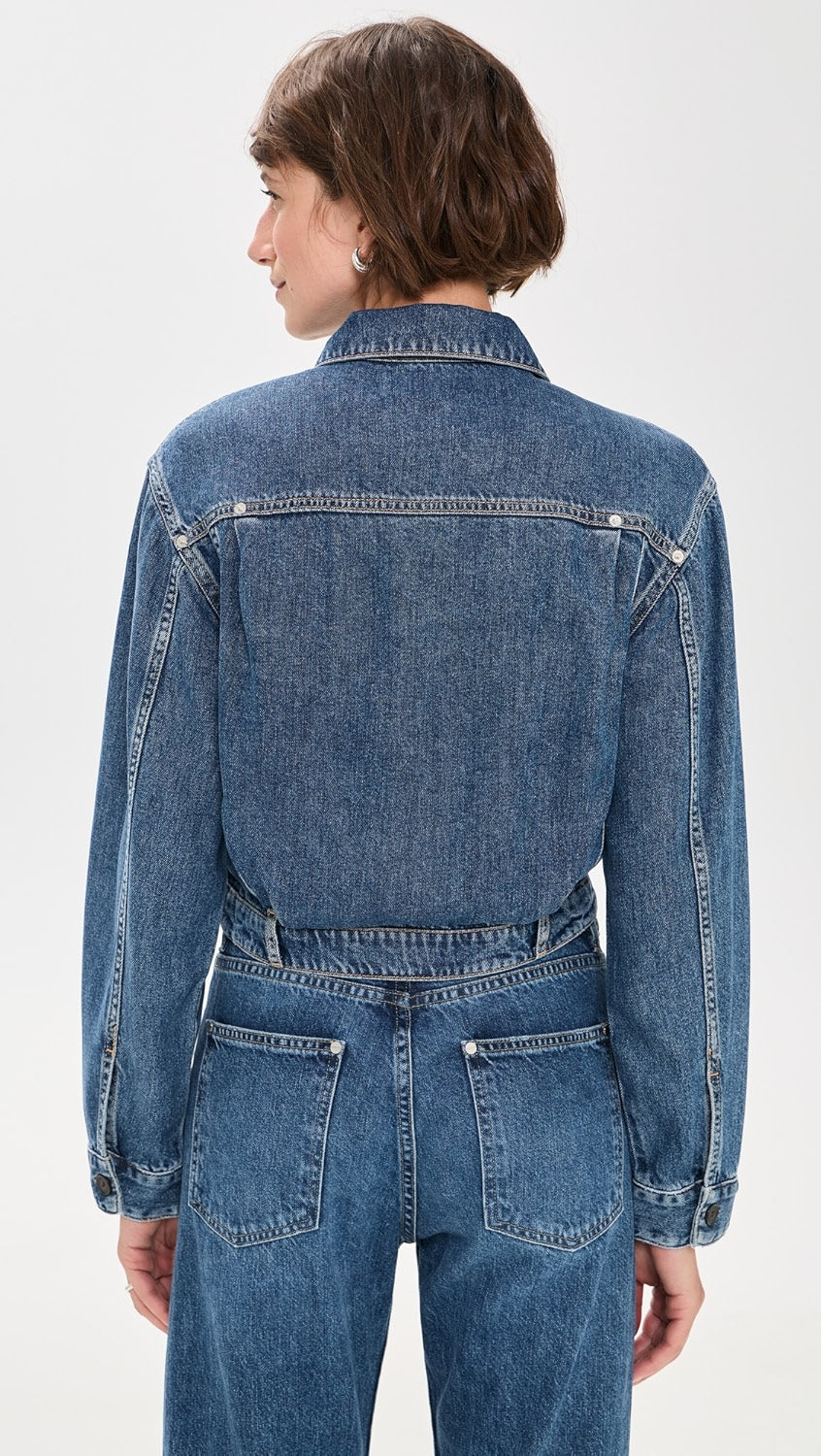IRO JACKET blue fluid