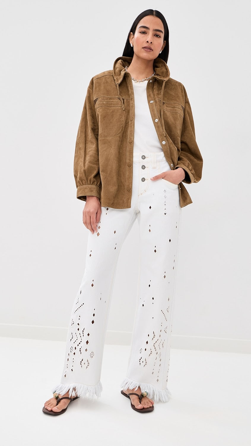 ISABEL MARANT AMIA jeans white