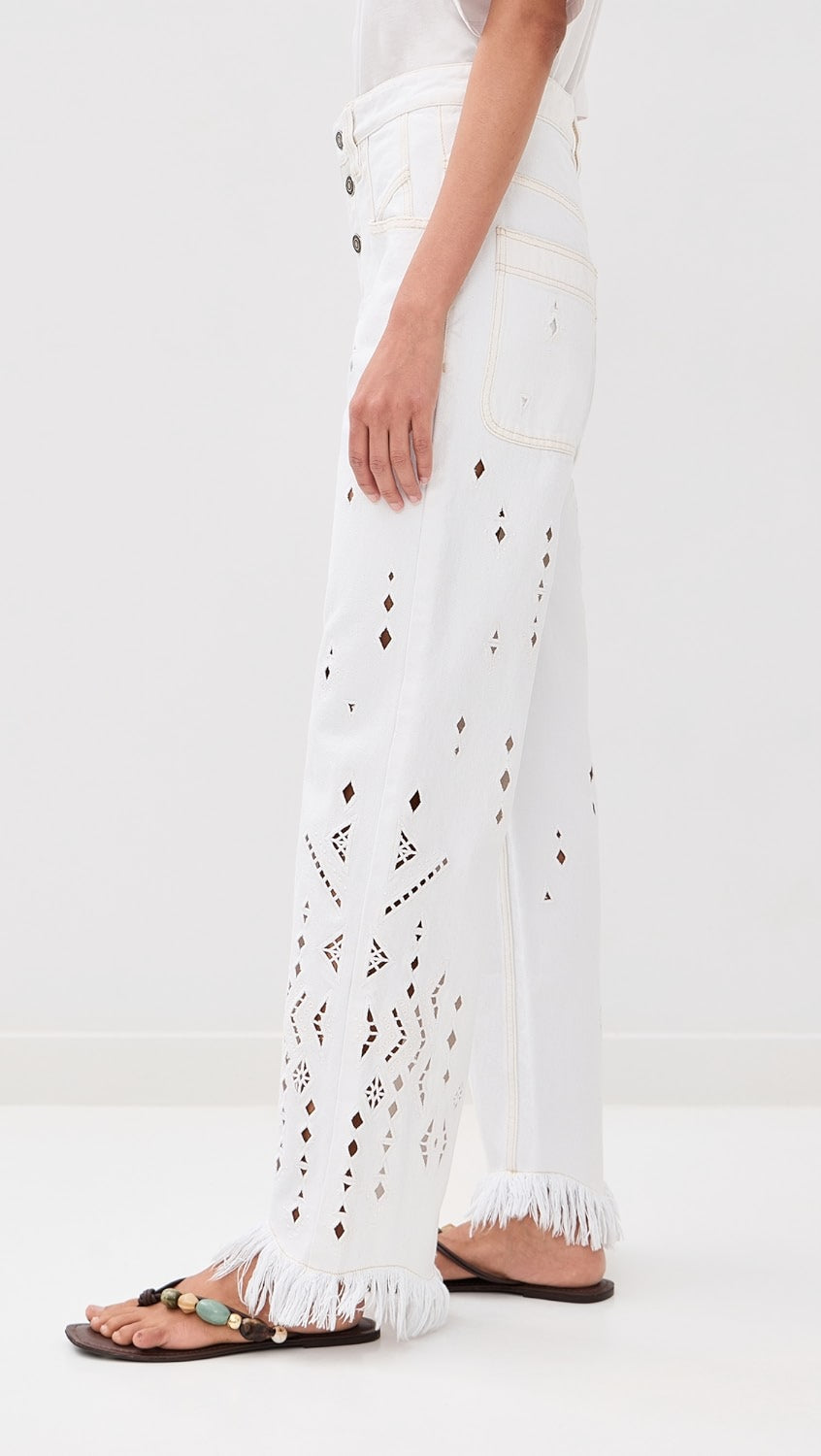 ISABEL MARANT AMIA jeans white