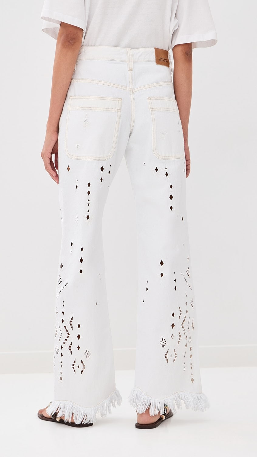 ISABEL MARANT AMIA jeans white