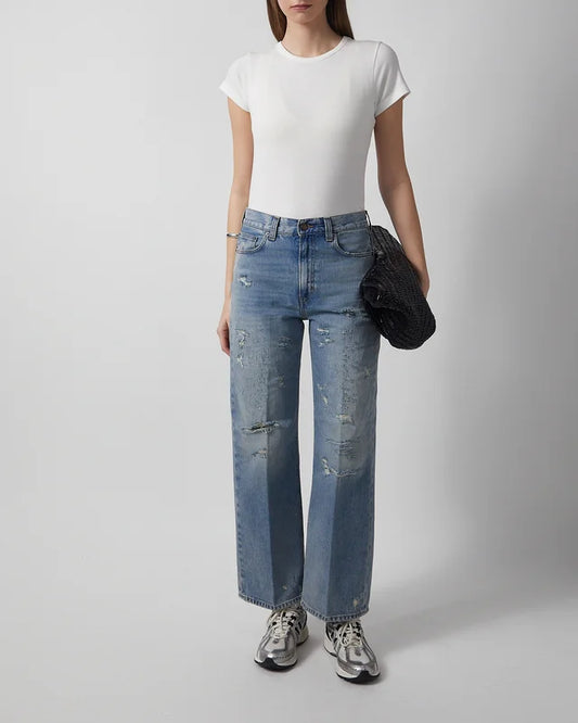 HAIKURE WINNY broken celestial jeans