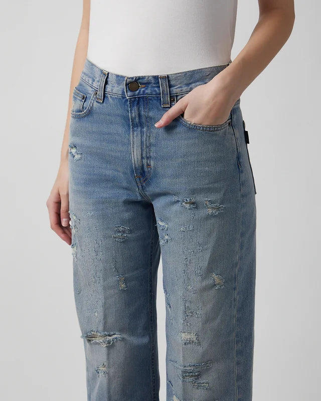 HAIKURE WINNIE broken celestial jeans
