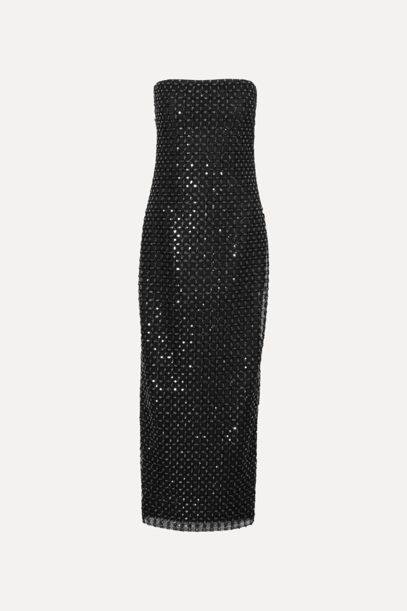 Rotate beaded maxi tube dress