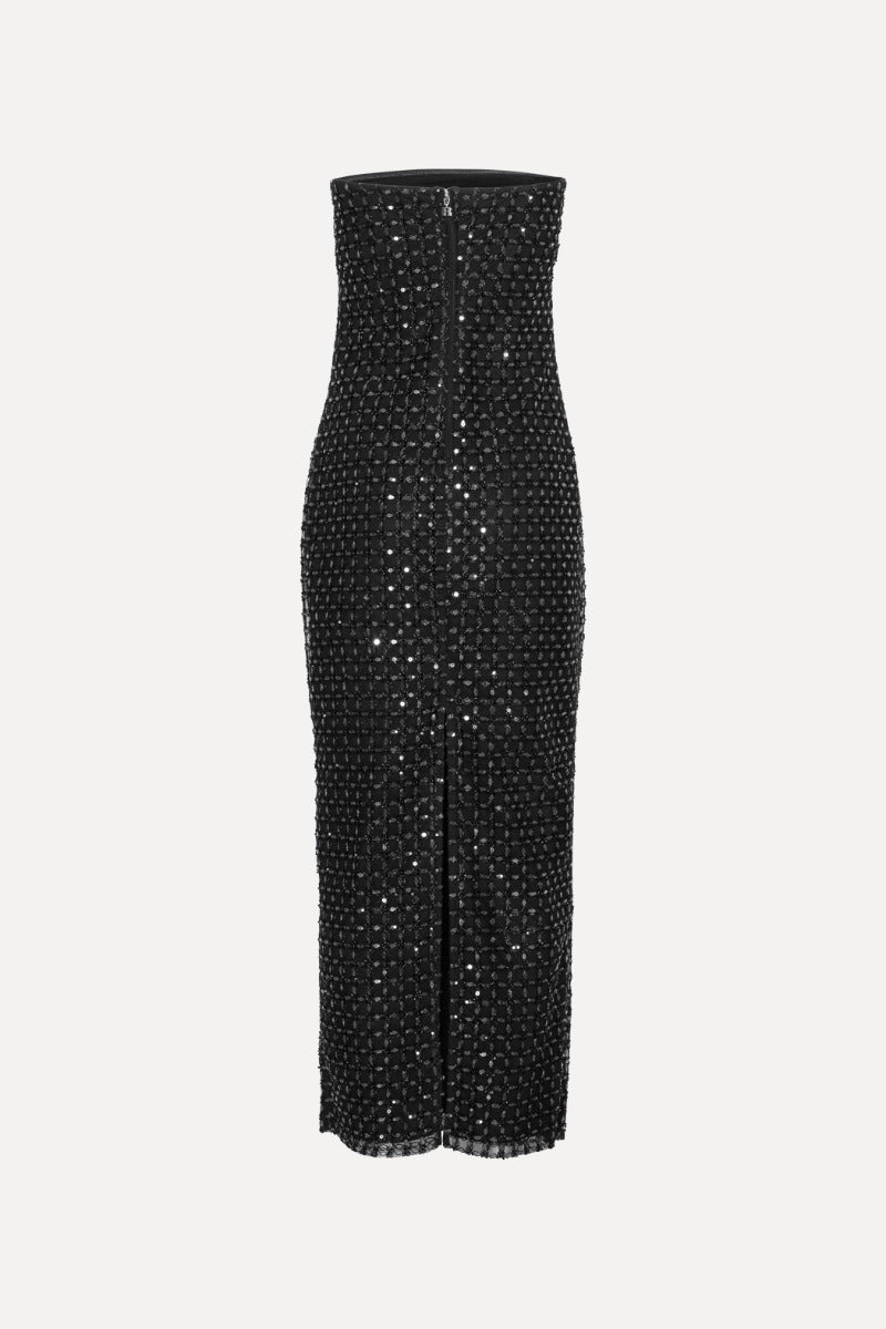 Rotate beaded maxi tube dress