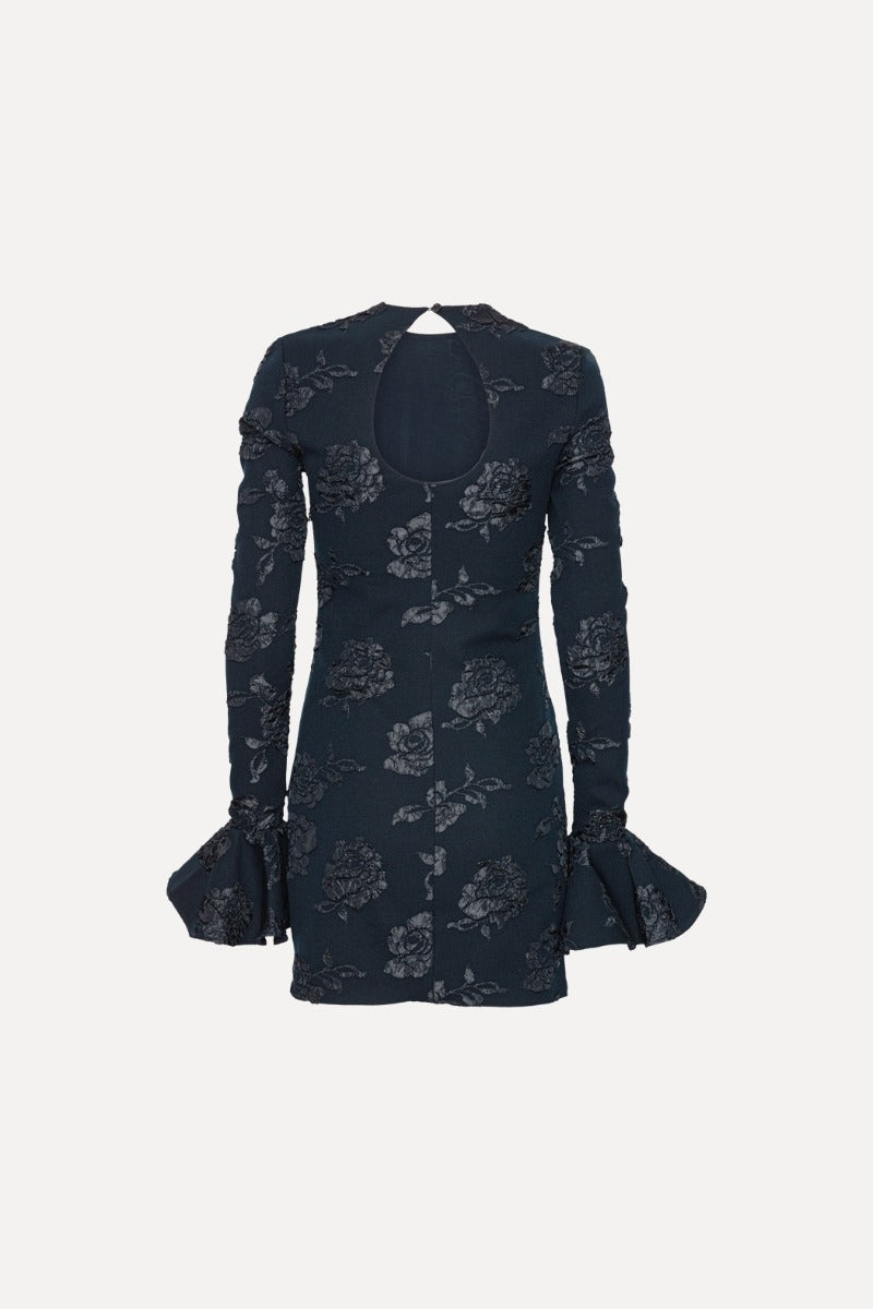 Rotate jacquard mini dress