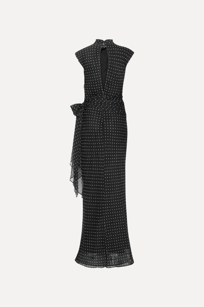 Rotate long dress w tie