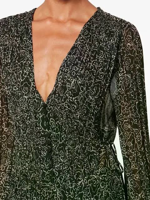 ISABEL MARANT BRIANE dress black ecru