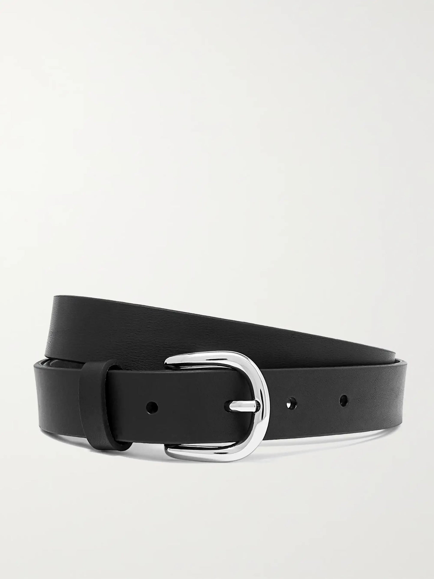 ISABEL MARANT ZAP belt black silver