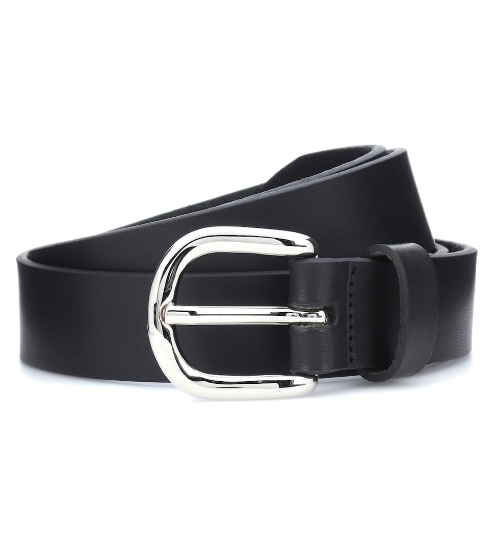 ISABEL MARANT ZAP belt black silver